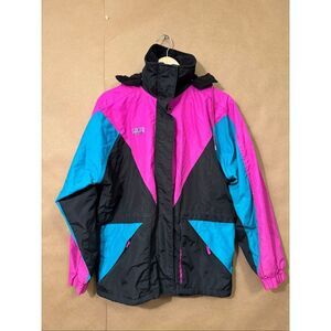 Vintage Paris Sports Club Colorblock Ski Jacket